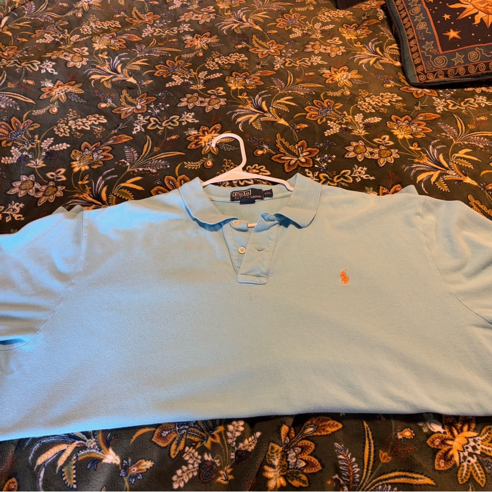Ralph Lauren Black Label Blue Polo Shirt Classic Style